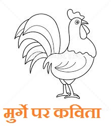 Poem On cock in Hindi